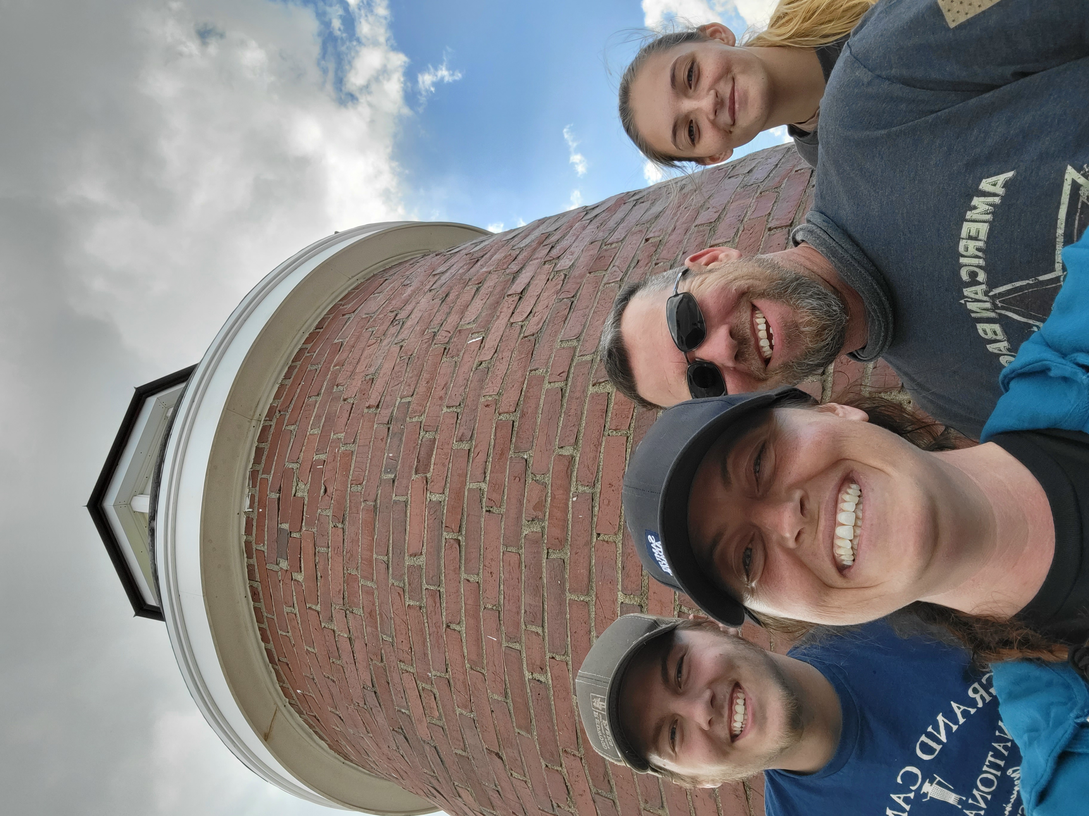 Group Photo at the top of the Lighthouse - York Beach Maine