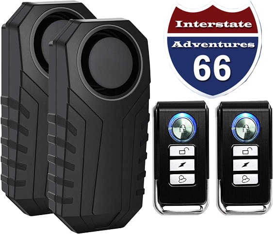 2 Set Wireless Bike Alarm with Remote - Security of the stick and bricks